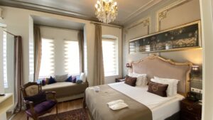 Istanbul design hotel, Faik Pasha Apartments, boutique hotel, creative stay, Beyoglu, Cukurcuma, modern art, guest reviews, direct booking, 2025