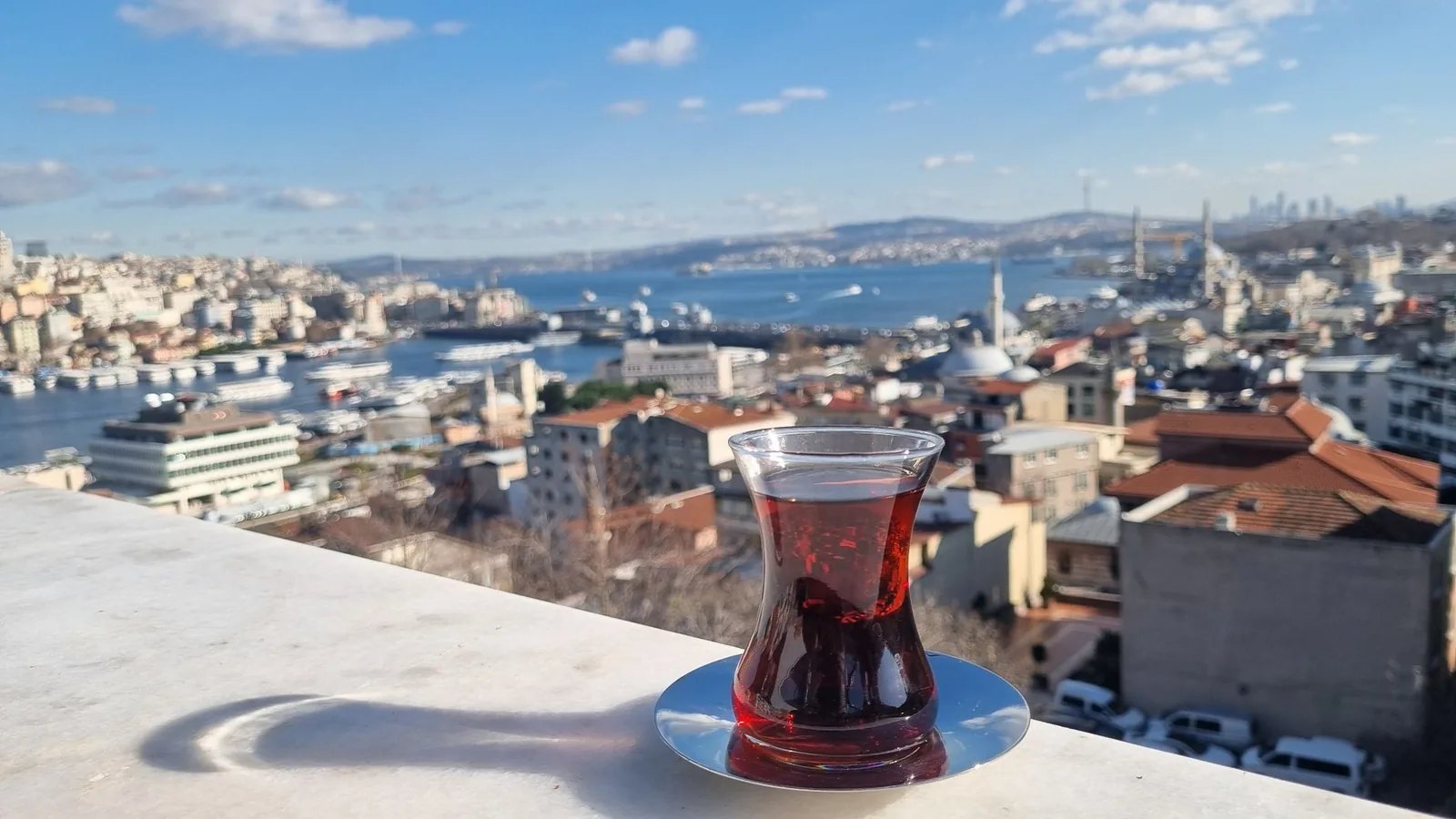 Boutique suites Istanbul terrace view over Çukurcuma rooftops