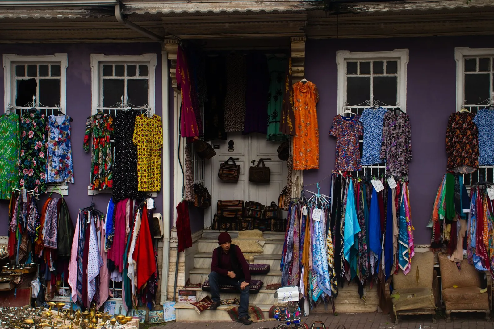 Antique shop street in Cukurcuma neighbourhood near Faik Pasha Hotels