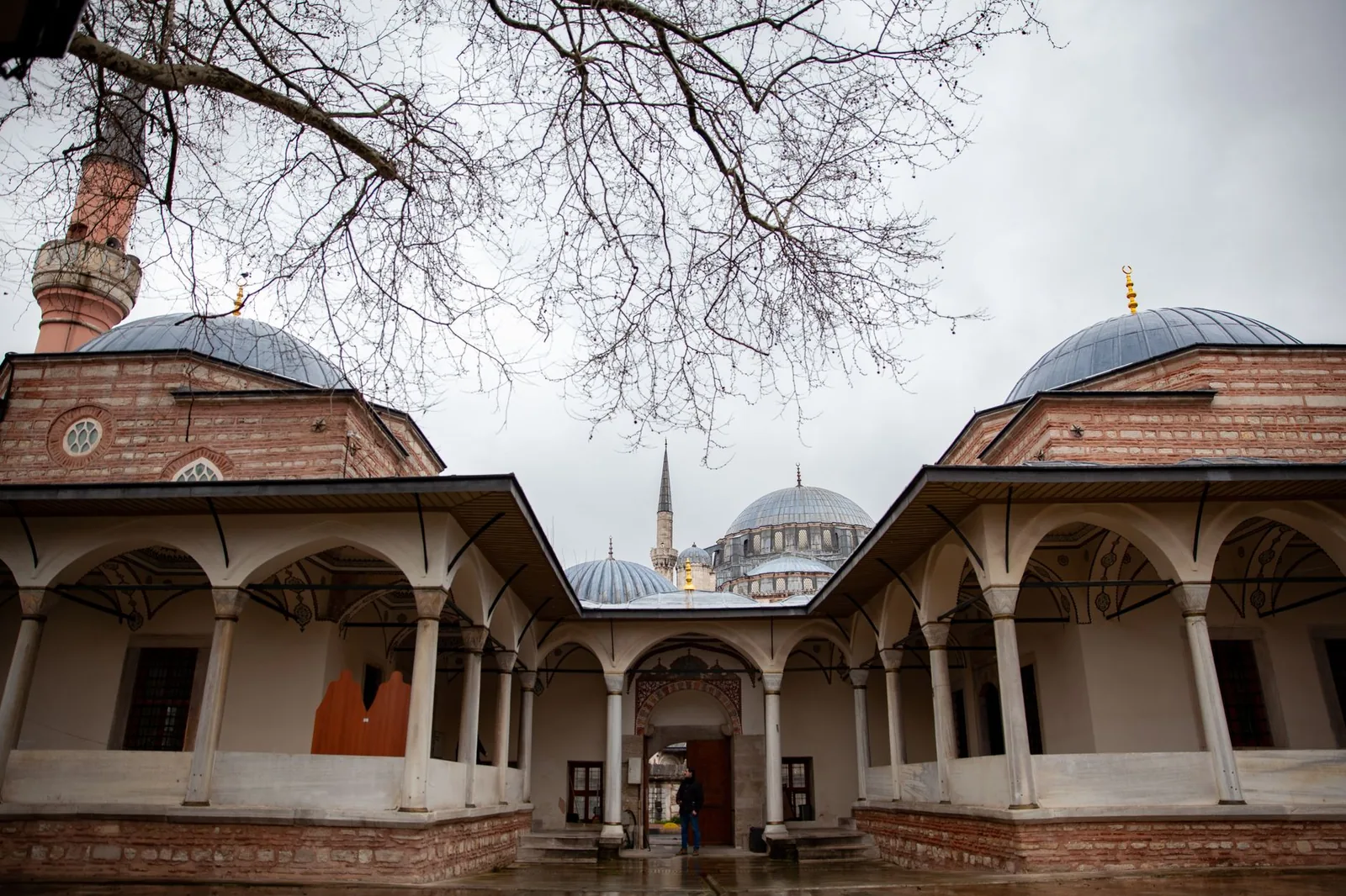 istanbul vintage hotel courtyard with period details